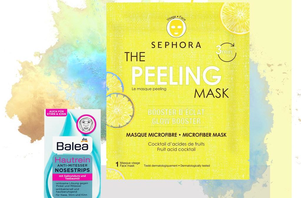 Review Peeling mask by Sephora e Balea Hutrein Anti-Mitesser Nosestrisp